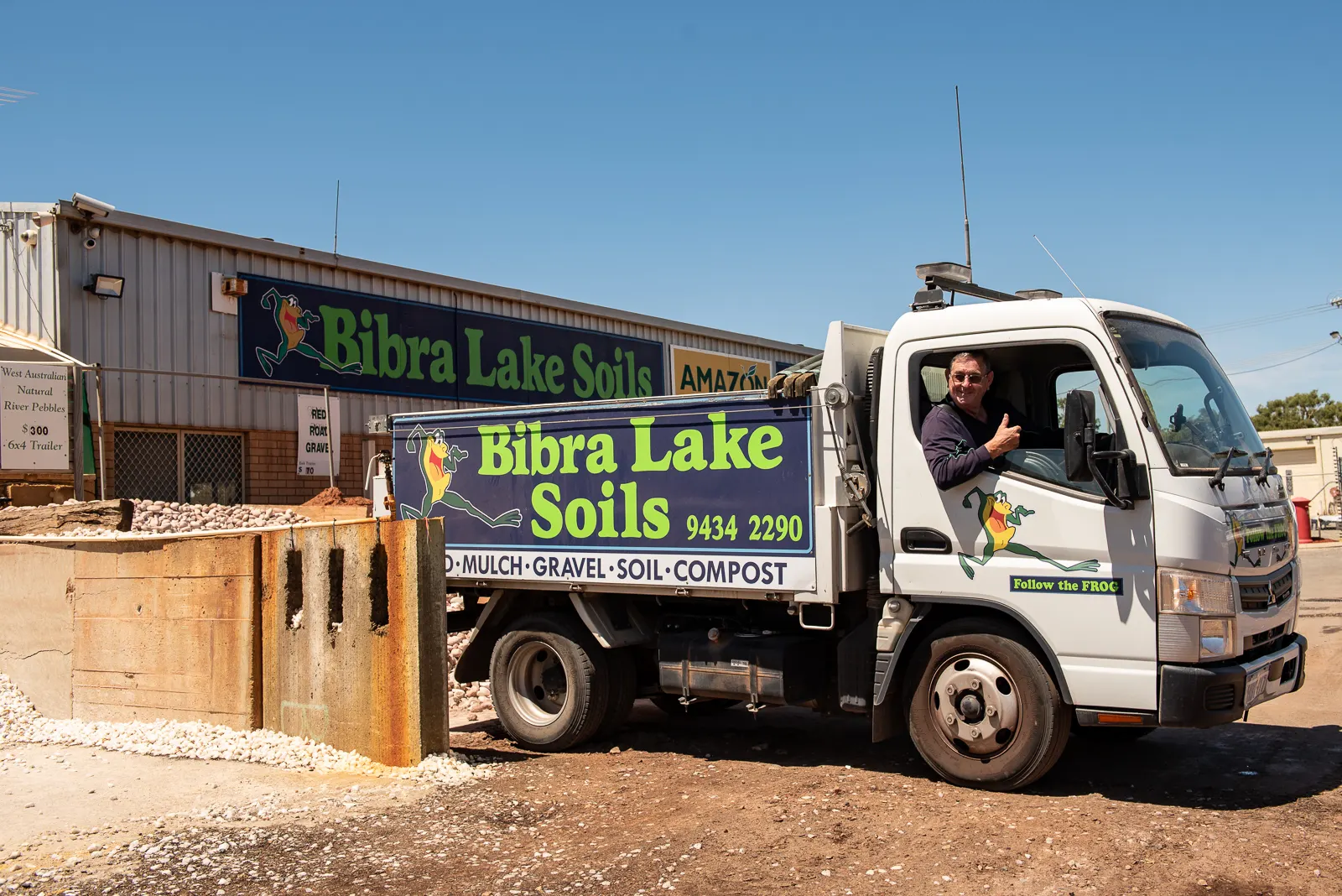 The Bibra Lake Soils yard at Bibra Lake