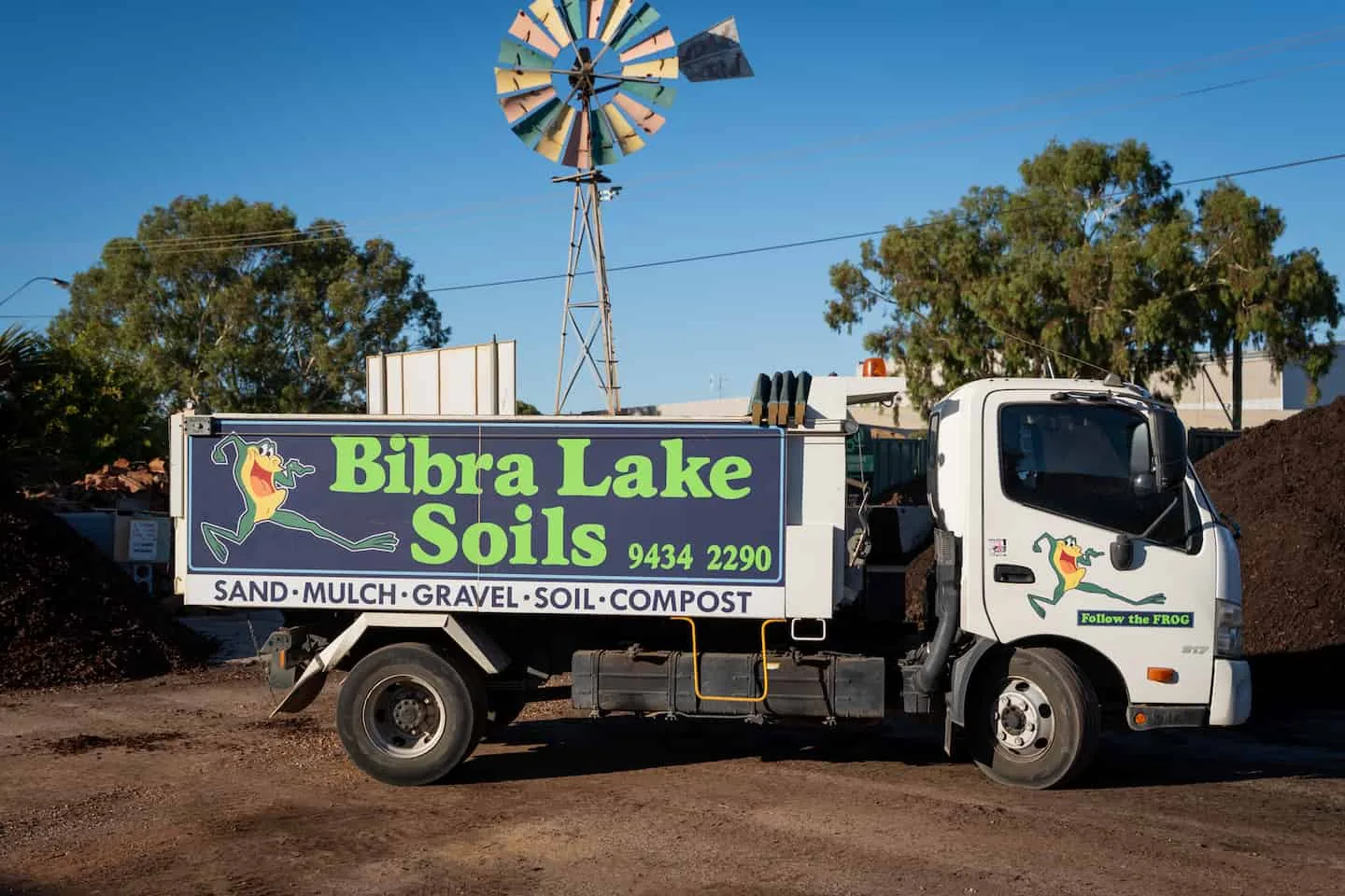 Medium truck used for Bibra Lake Soils deliveries