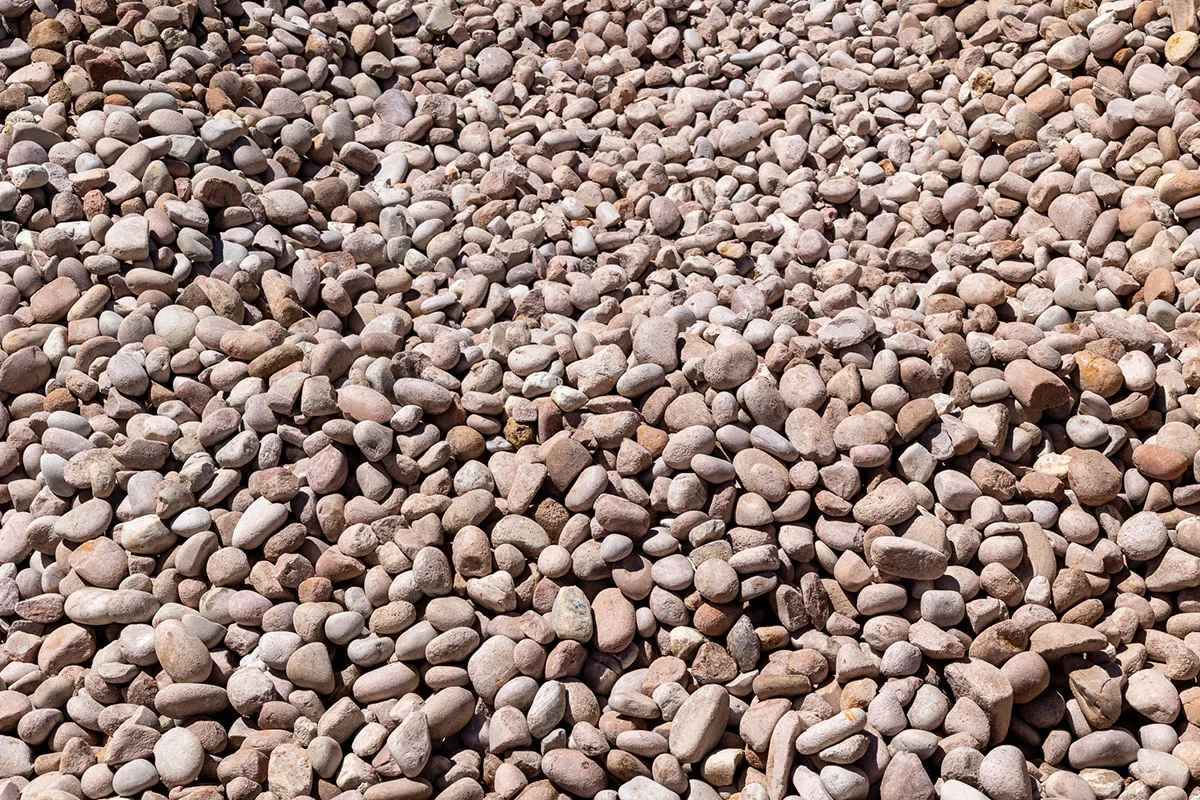 WA Natural River Pebbles — Bibra Lake yard