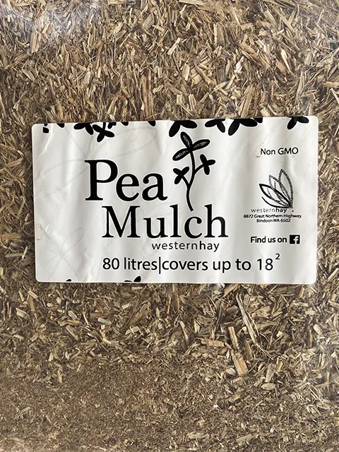 Western Hay Pea Mulch at the Bibra Lake yard