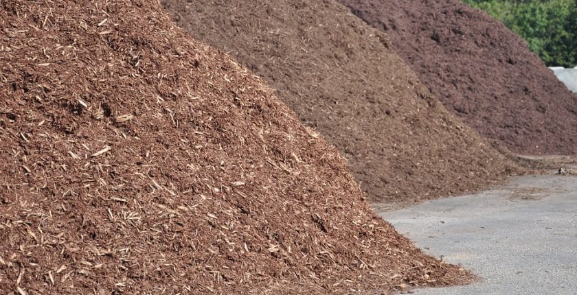 Various types of mulch