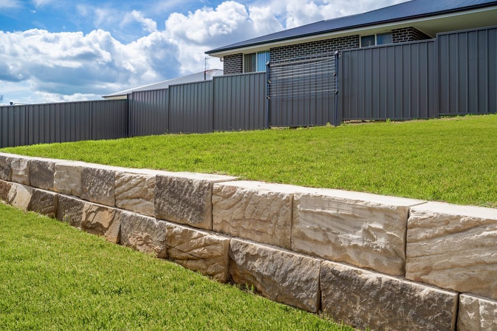 Limestone has many uses. It is popular for retaining walls.