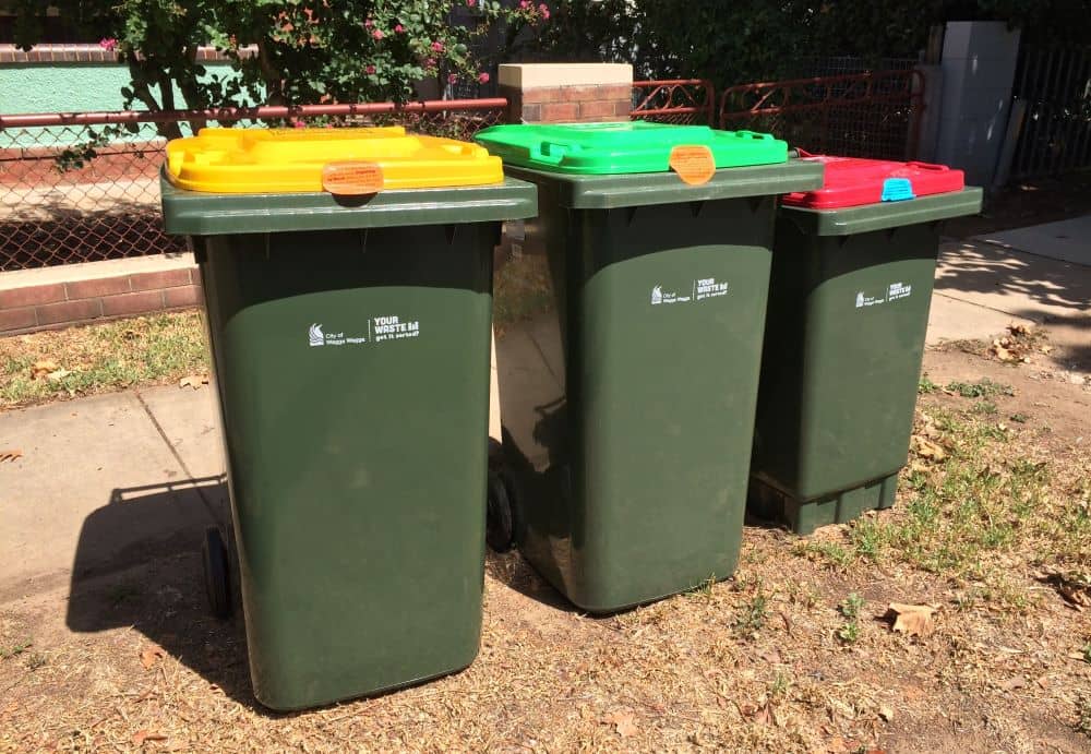FOGO bins, Australia.