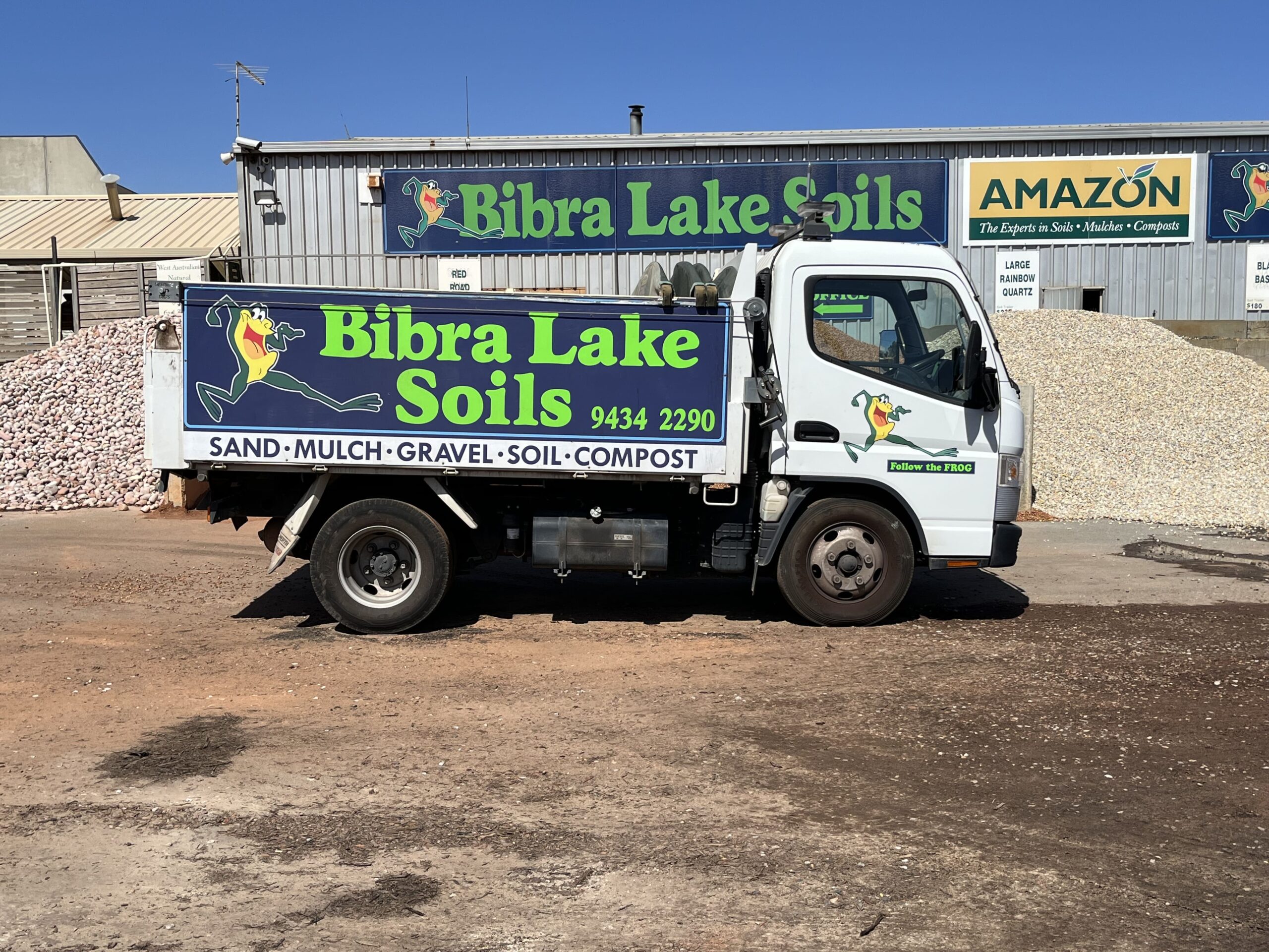 small truck photo Bibra Lake Soils temporary